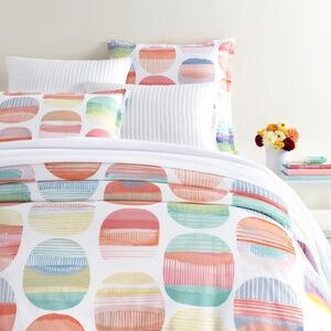 Colorful Striped Duvet Cover Set